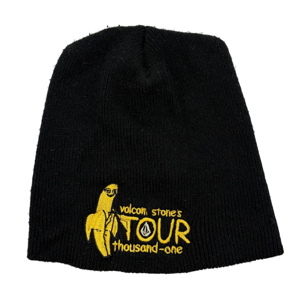 Volcom Stone's Tour Thousand-One Beanie Black Vintage Made in USA Skate Hat